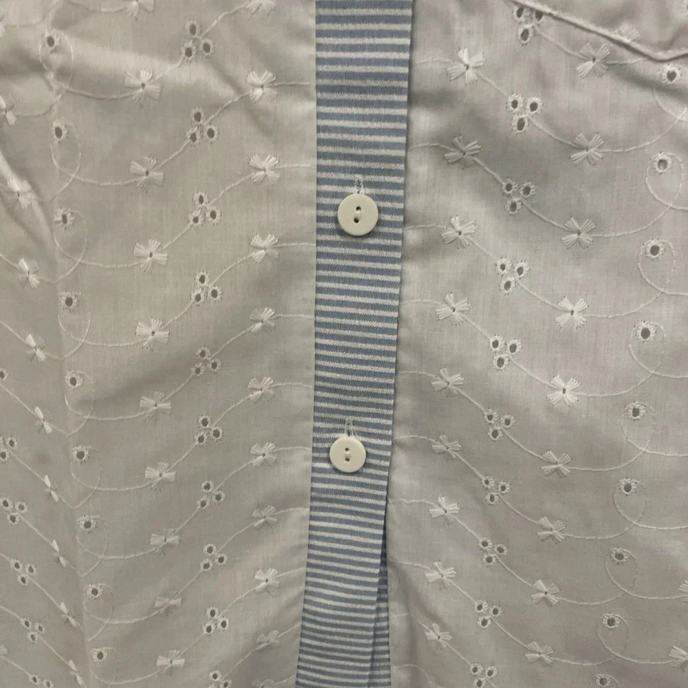Season Ticket NWT Vintage Cotton And Lace Shirt Pants Set Women 16S Cottage Core